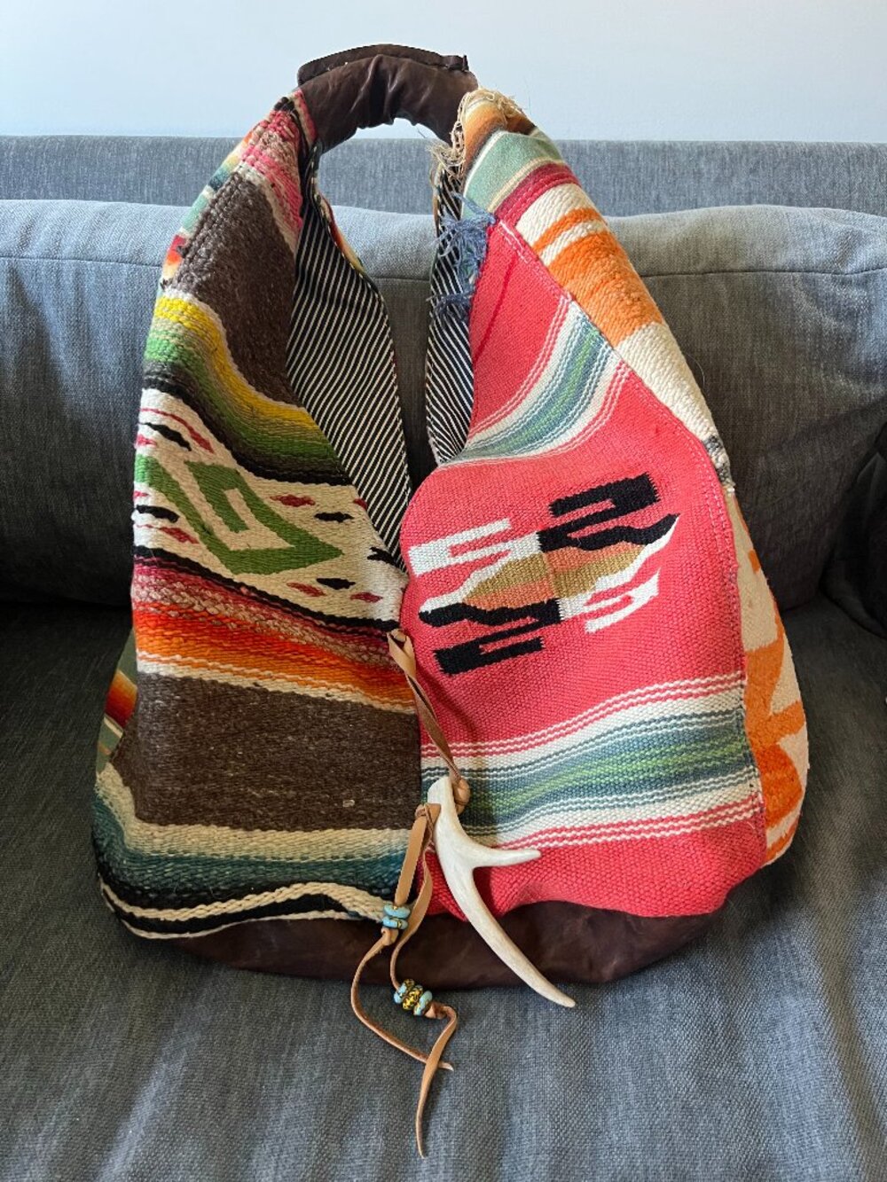 NWOT TOTeM Salvaged Hobo bag made from recycled serapes